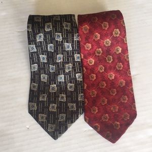 Vintage Robert Talbott set of two ties